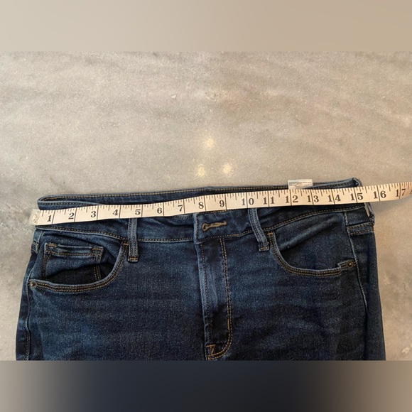 Old Navy Rockstar Super Skinny High Rise Secret Slim Pockets Blue Black Size 10 - Picture 8 of 13